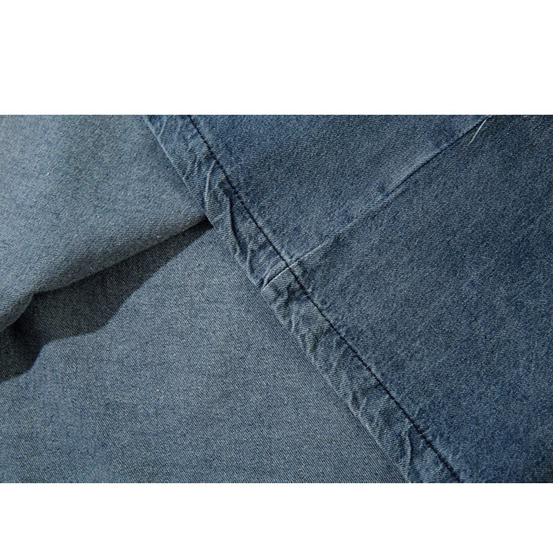 Marcas De Streetwear Denim Long Sleeve T-Shirt Vintage Top