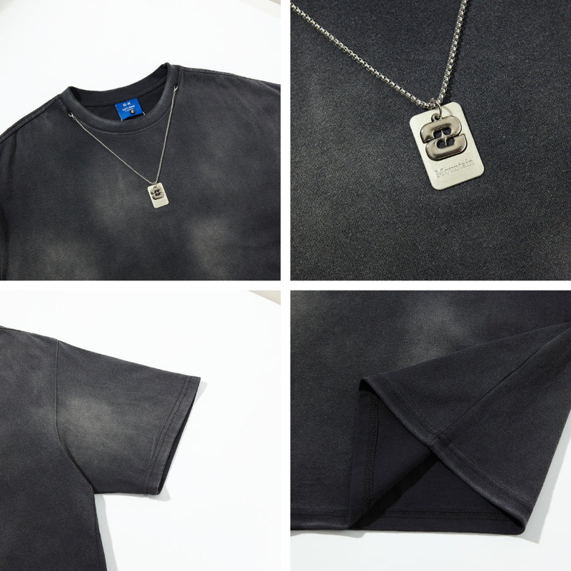 Nyc T Shirt Necklace Short Sleeve T-Shirt Summer Loose Top