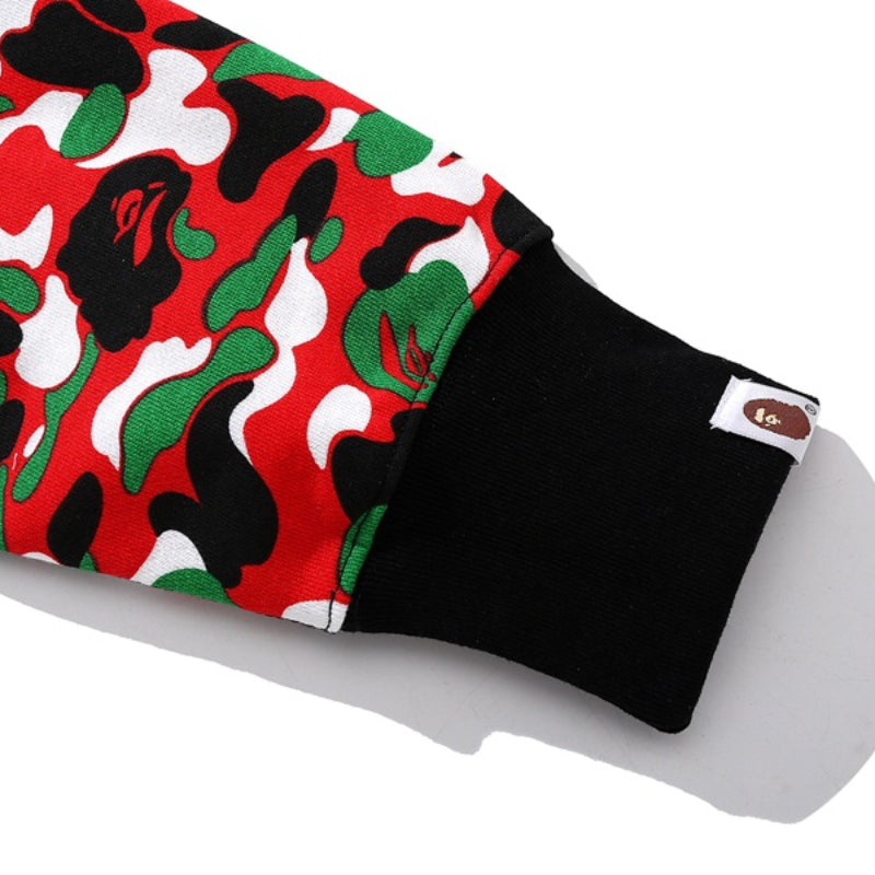 Ape Hoodie Limited Multi-Colour Camouflage Shark Sweater Hoodie Jacket