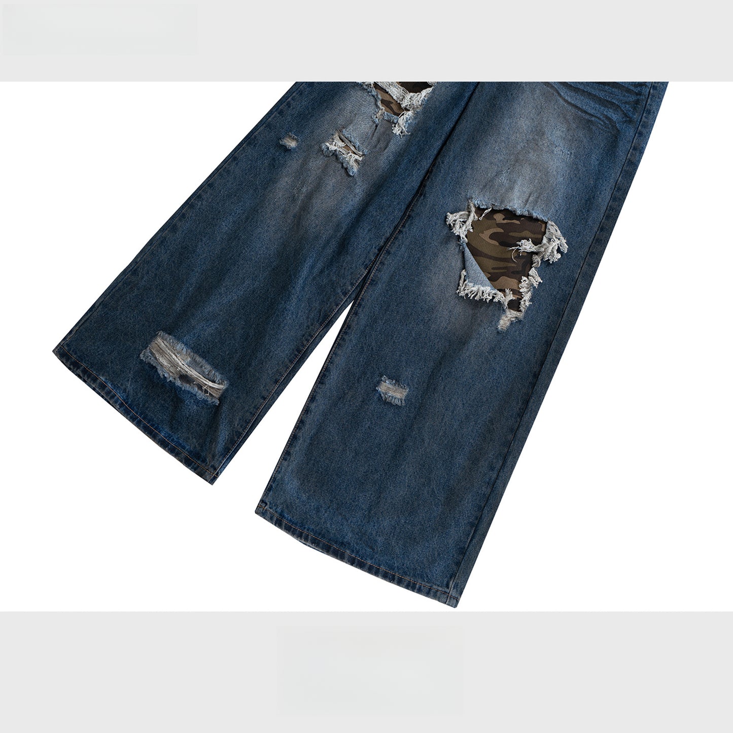 Rock Revival Jeans Trousers Ripped Washed Old Jeans