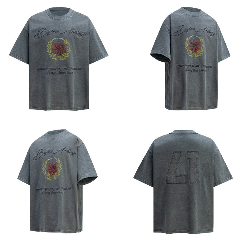80s And 90s Vintage T-Shirts Vintage Washed Embroidered Short Sleeve T-Shirts