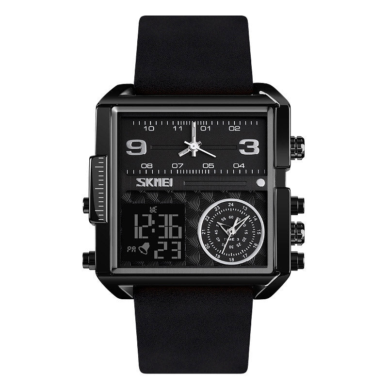 Analog-Digital Watch Square Business Water Proof Watch