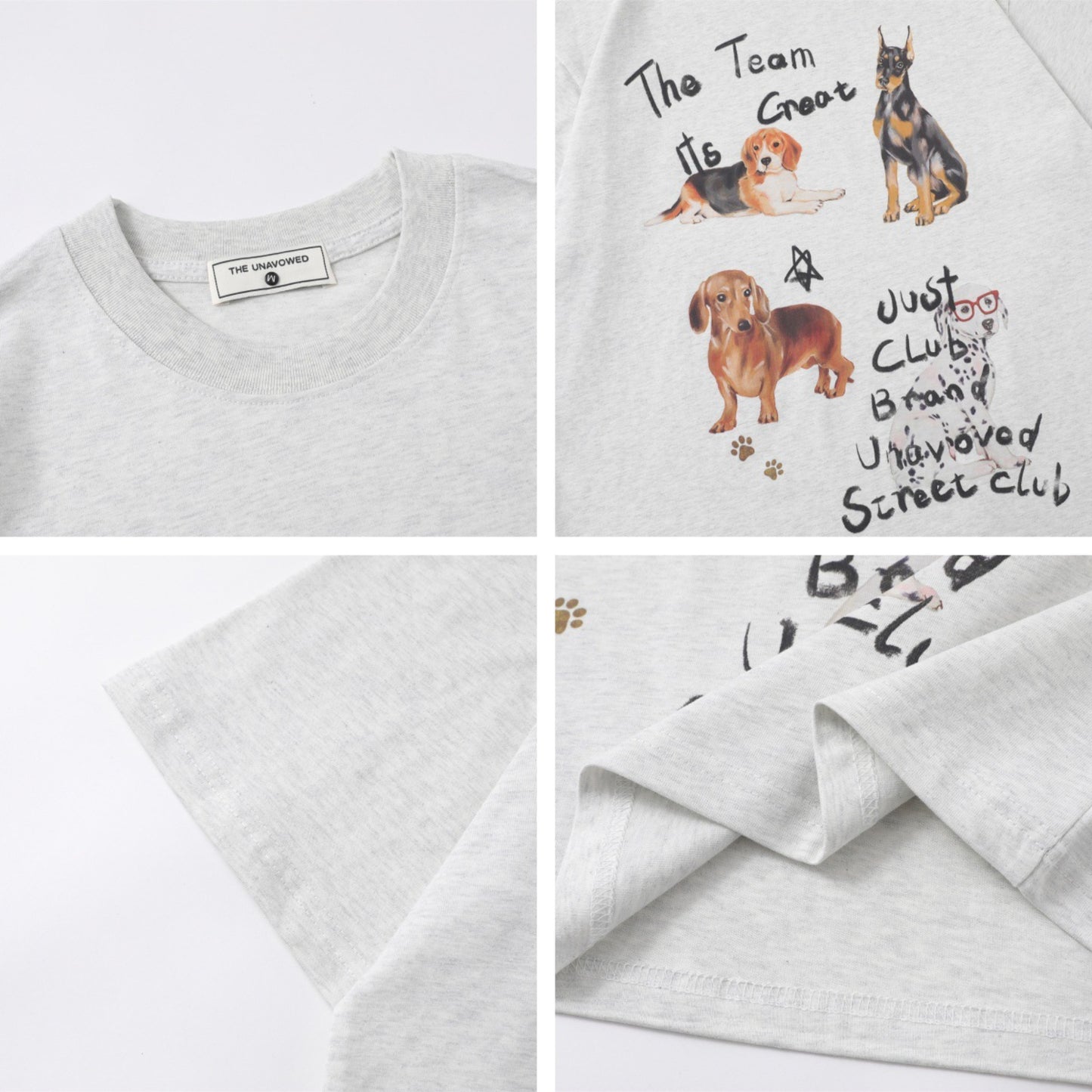 Vintage tarz t shirt summer puppy print crew neck short sleeve t-shirt