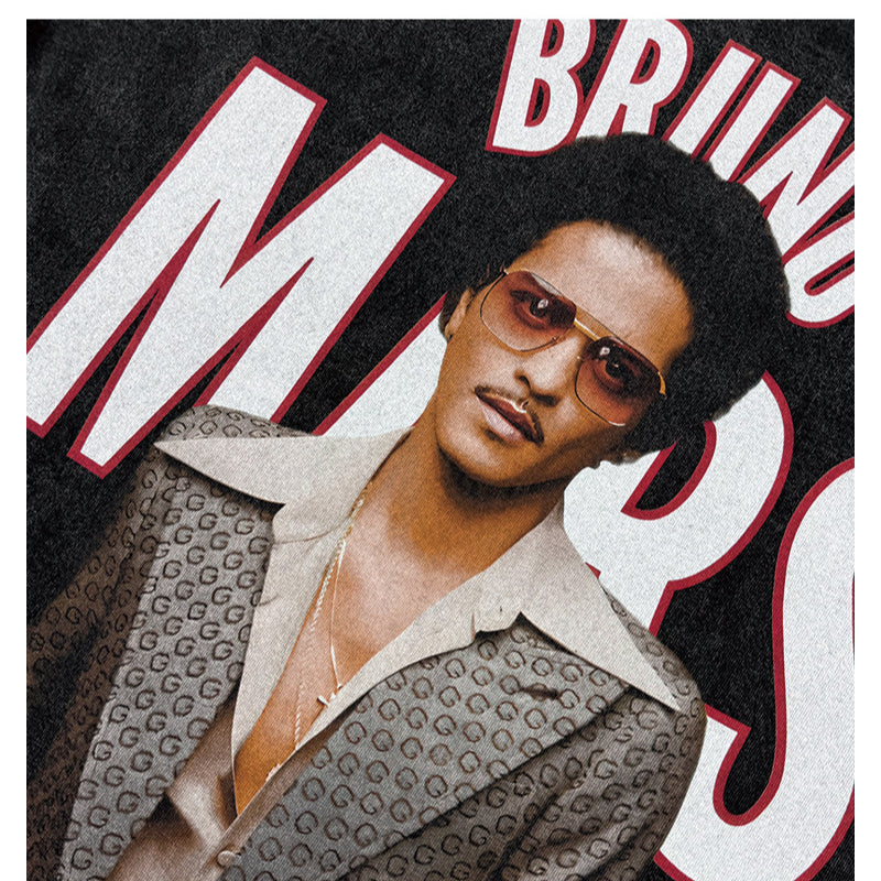 New york hip hop shop bruno mars print long sleeve short sleeve t-shirt