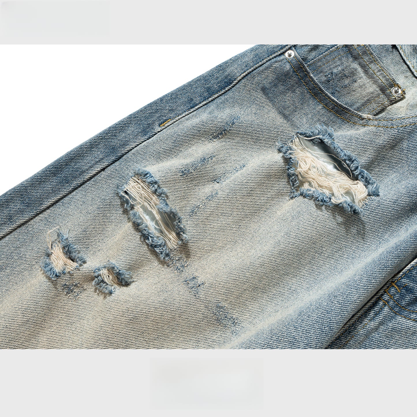 Rock Revival Jeans Straight Pants Ripped Jeans