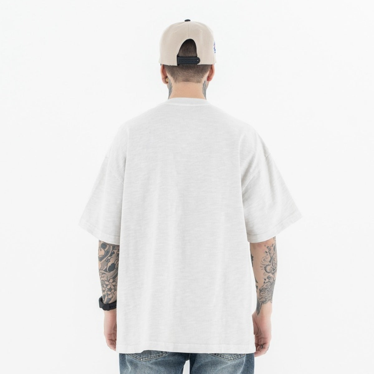 Vic Streetwear Summer Vintage Crew Neck Short Sleeve T-Shirt