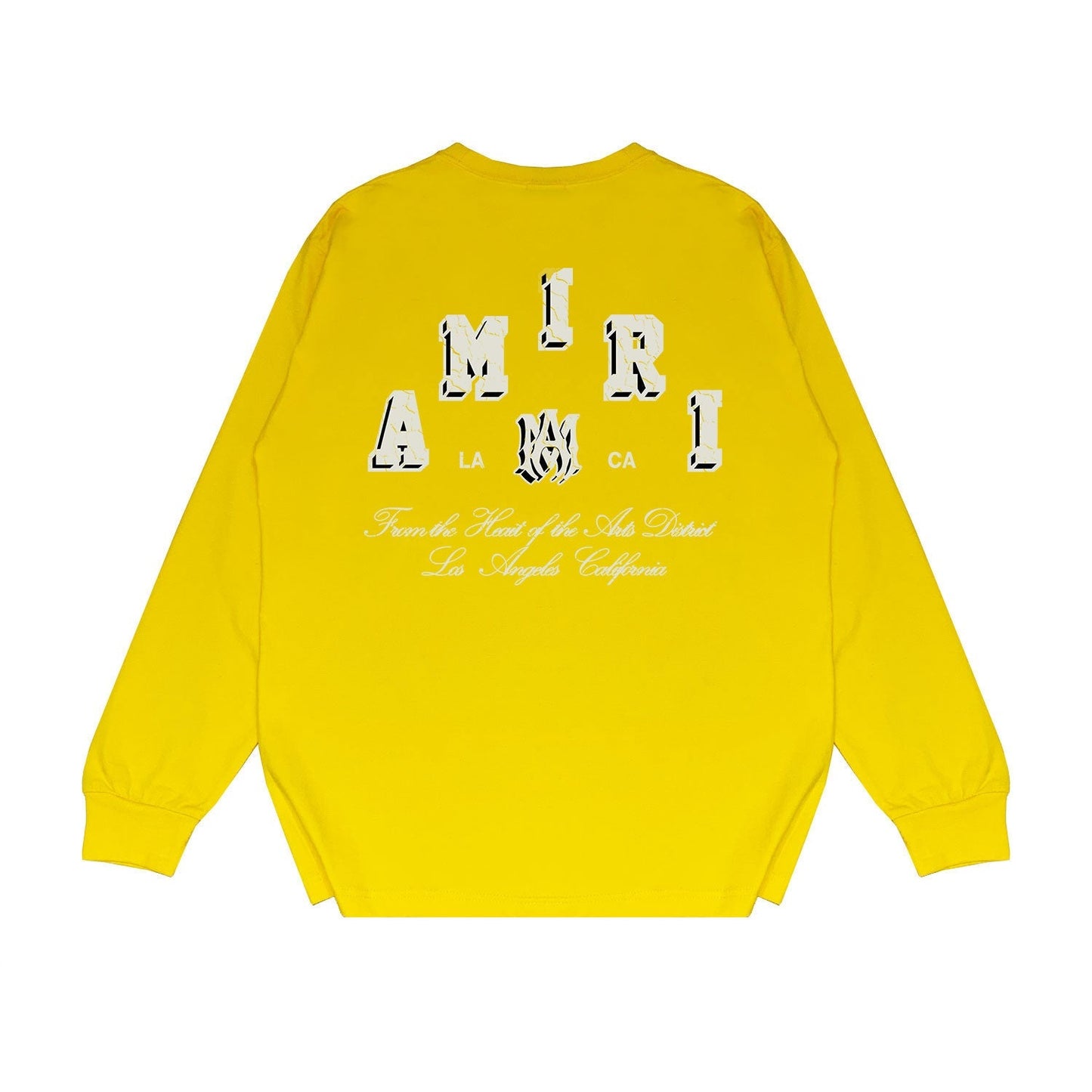 Amiri Long Sleeved Shirt Printed Trendy Pure Cotton