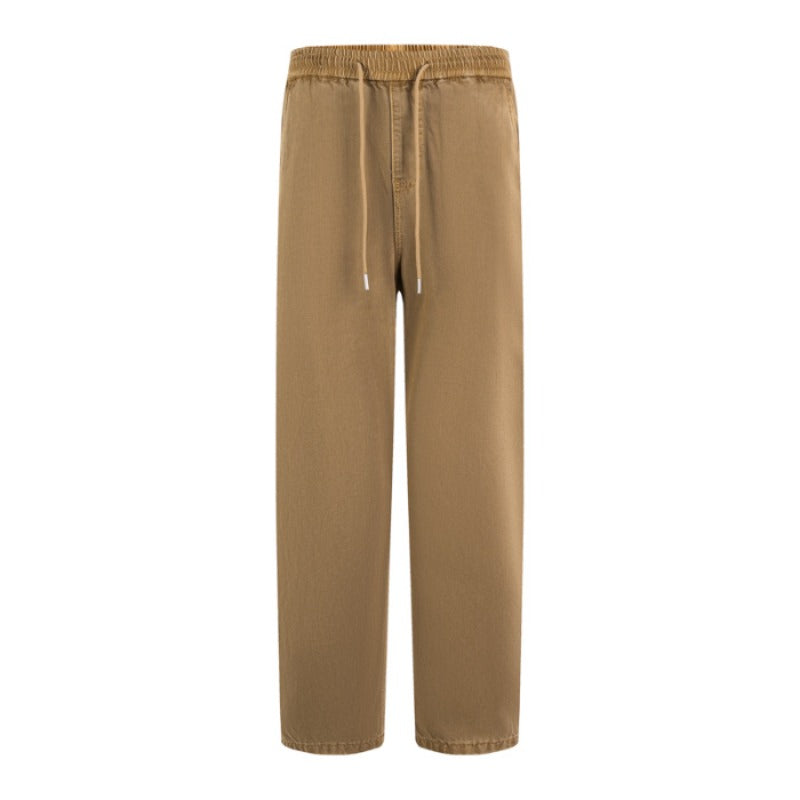 Men Casual Pants Spring Loose Denim Trousers