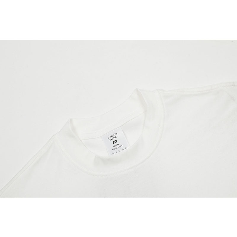 Marcas De Streetwear Embroidered Old Short Sleeve T-Shirt
