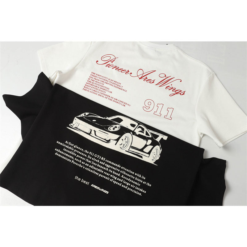 Hip Hop Shirts For Boys Vintage Alphabet Print Hip Hop Crew Neck Short Sleeve T-Shirt