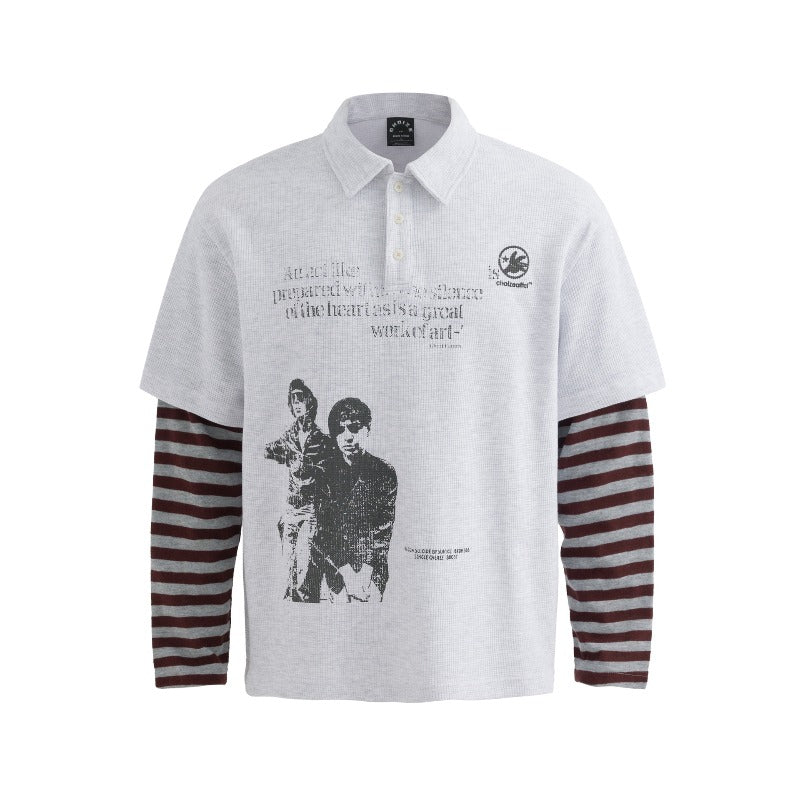 Unisex long-sleeved shirt men's autum lapel sweatshirts