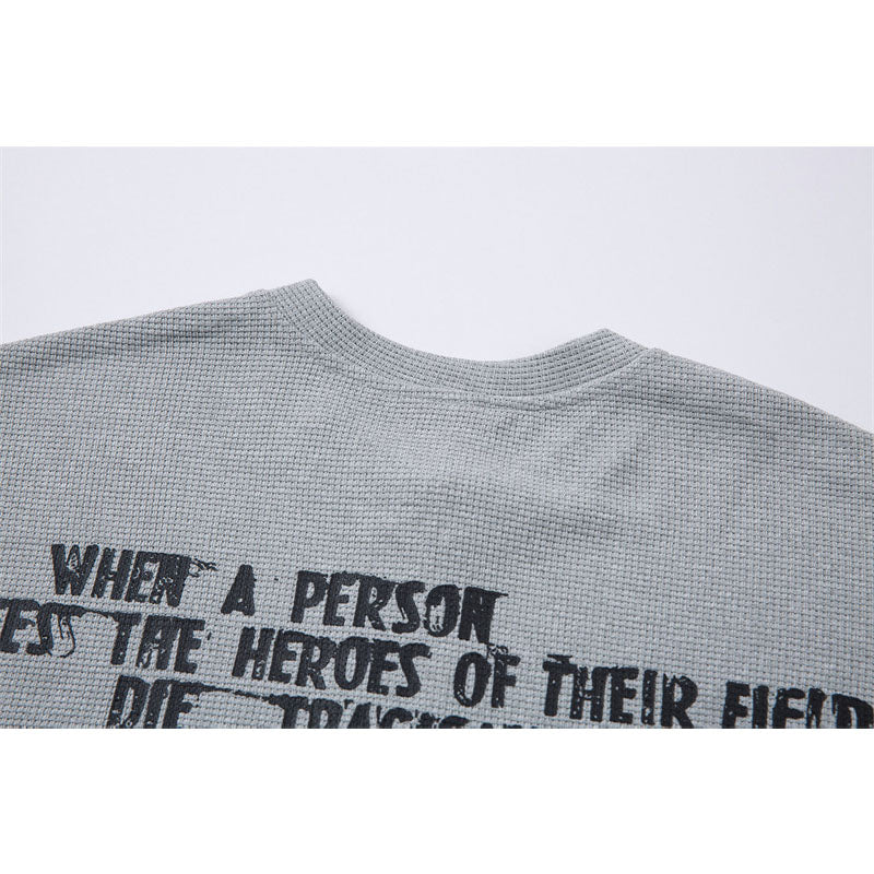Casual Street Wear Short Sleeve Loose Drop T-Shirt