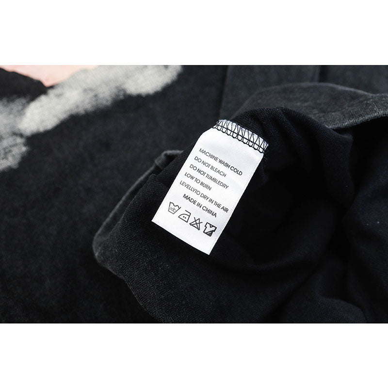 Hip Hop Clothes New York Vintage Clown Print Short Sleeve T-Shirt