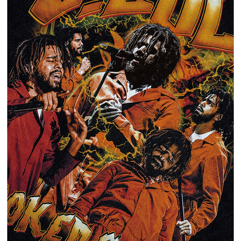 Cool t rapper vintage hip hop J. Cole print short sleeve t-shirt Vintage