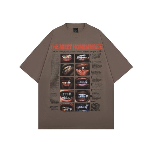 Hip hop shirt summer vintage print short sleeve t-shirt