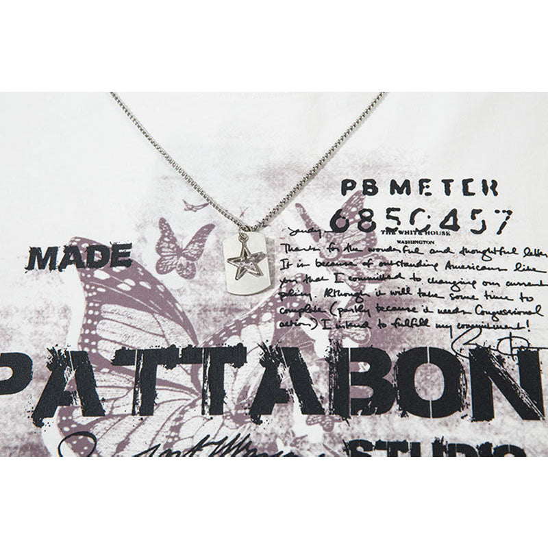 Marcas De Streetwear Vintage College Print Long Sleeve T-Shirt