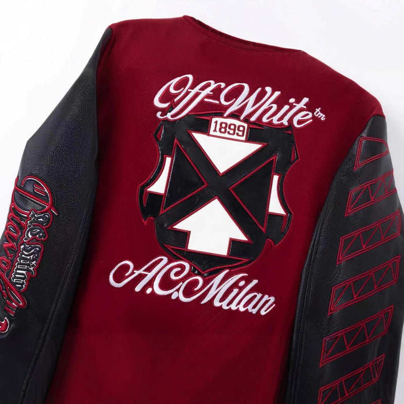 Off white jacket fall and winter style outwear for men and women