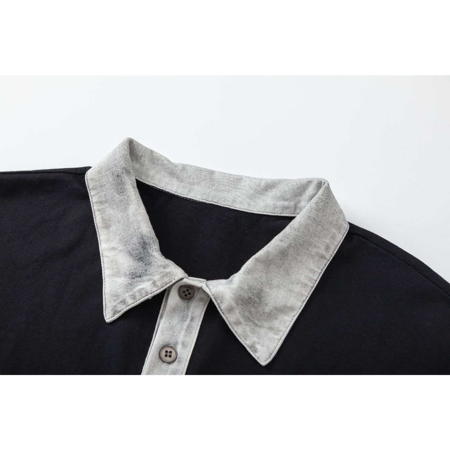 Hip hop clothing new york summer retro washed t-shirt lapel polo shirt short sleeve