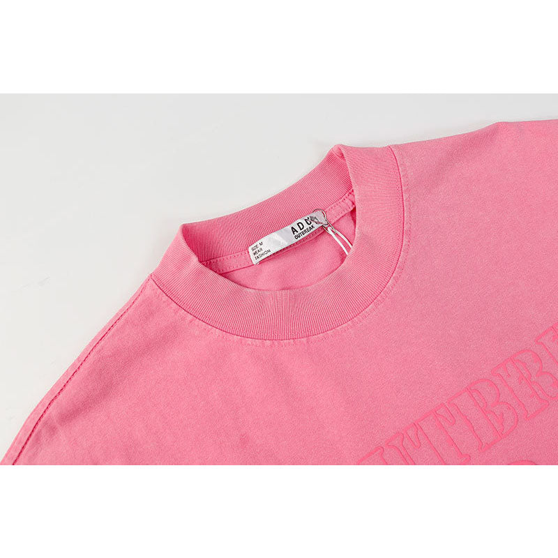 Marcas De Streetwear Crew Neck Patch Embroidered Long Sleeve T-Shirt