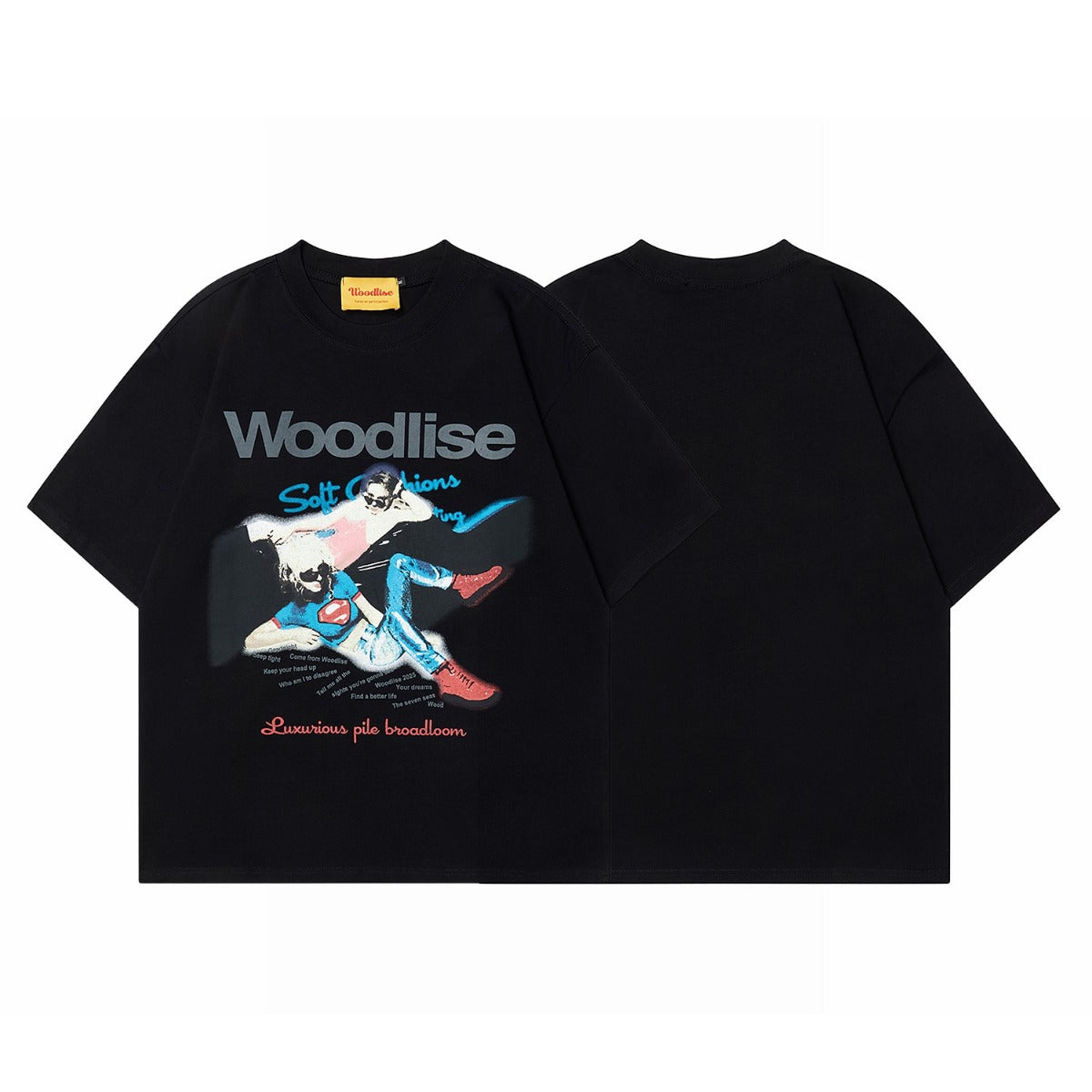 90s West Coast Hip Hop Fashion T Shirts Vintage Old Character Print Short Sleeve T-Shirt