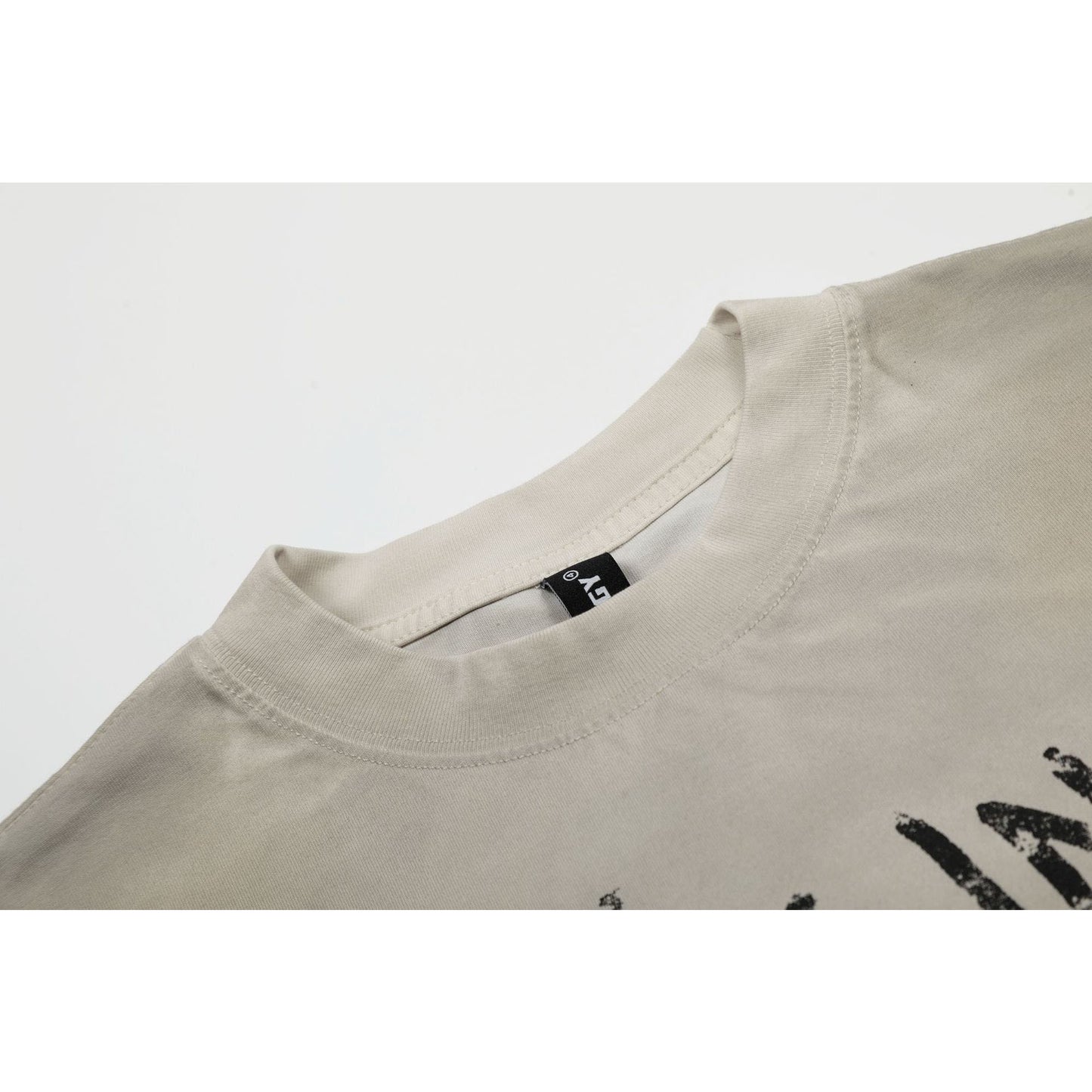 Hip Hop Clothing Summer Vintage Wash T-Shirt Short Sleeve