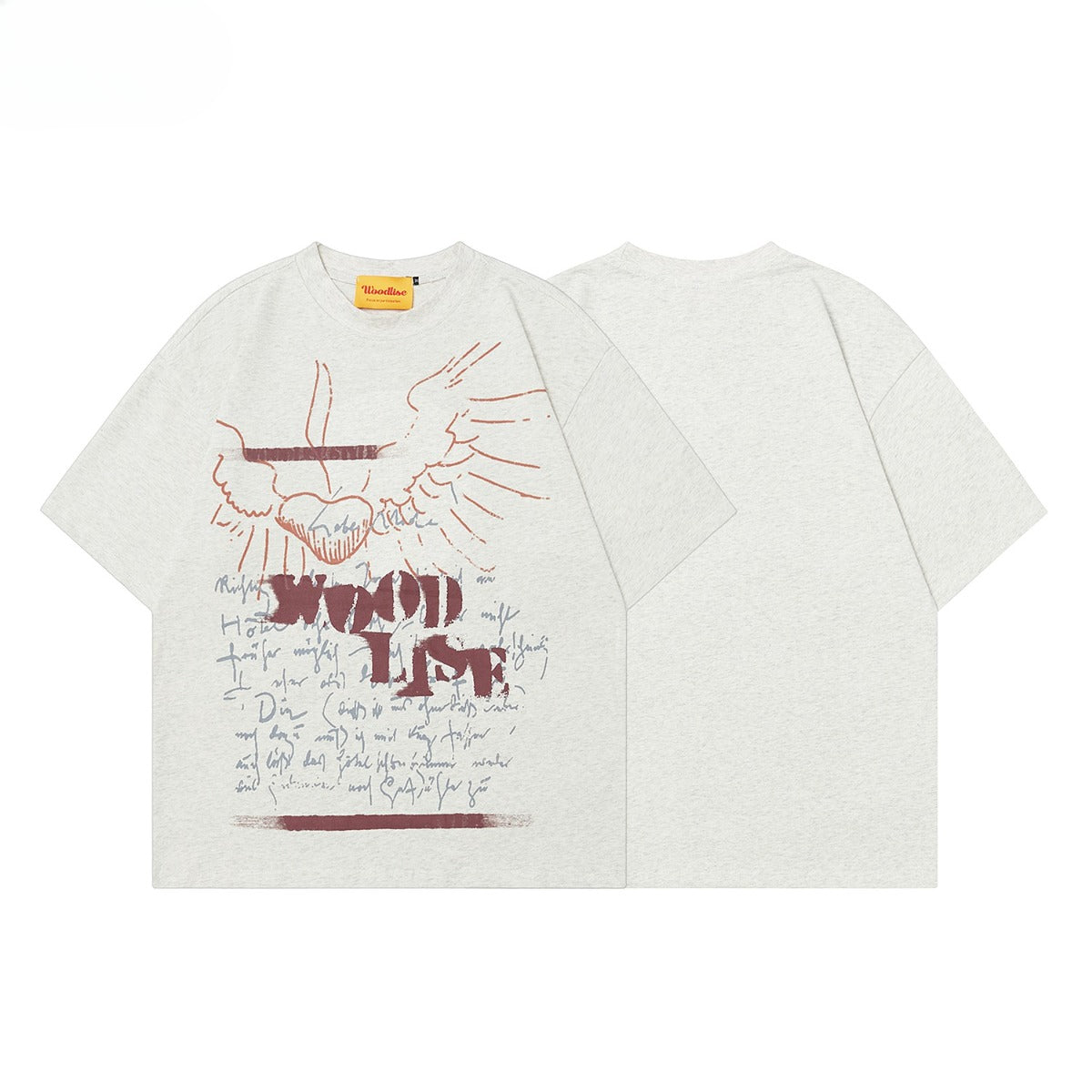 90s West Coast Hip Hop Fashion T Shirts Graffiti Letter Print Short Sleeve T-Shirts