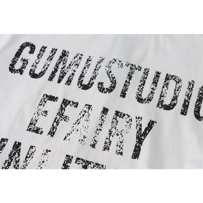 US drip outfits Summer Vintage Casual Loose Short Sleeve T-Shirts