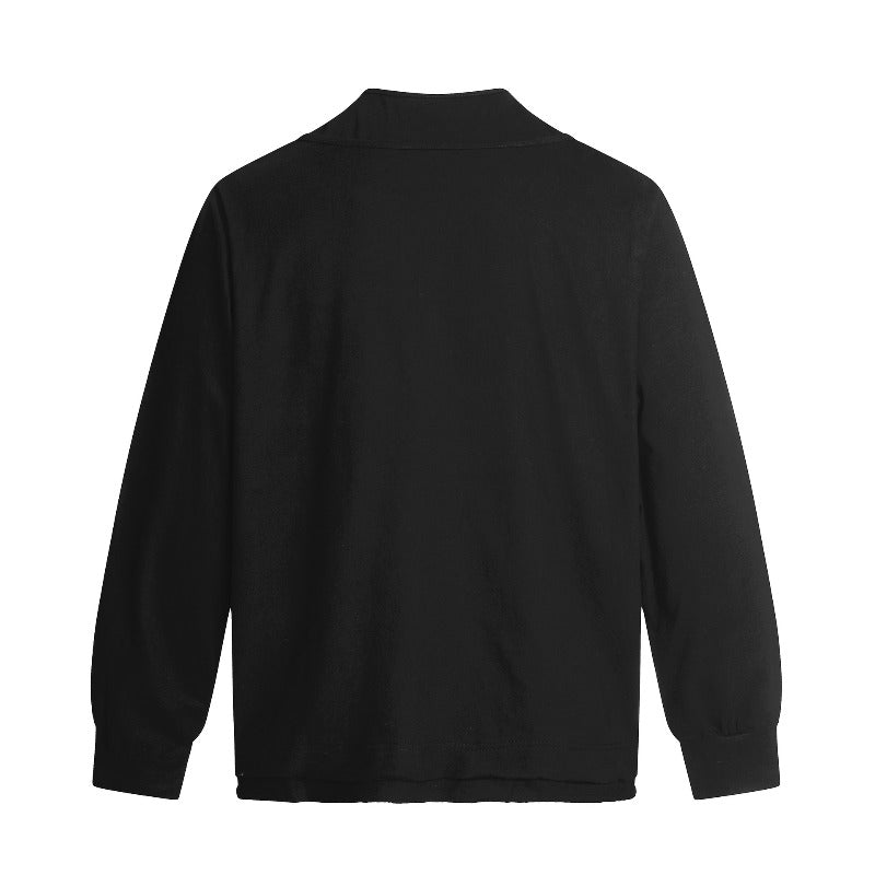 Unisex long-sleeved shirt autum double collar