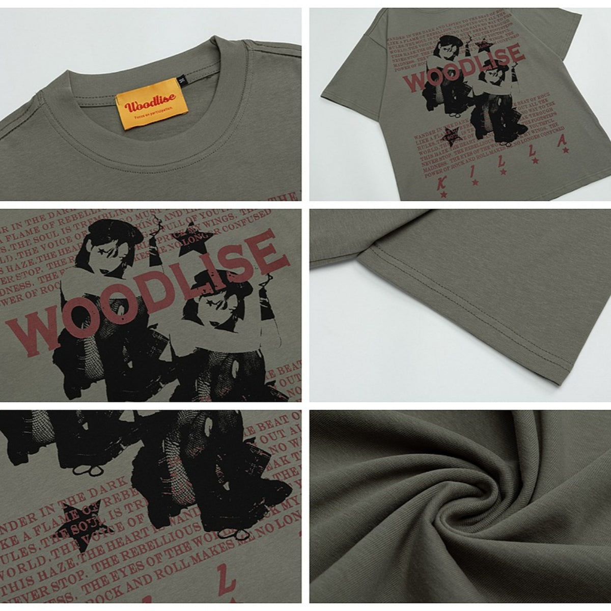90s West Coast Hip Hop Fashion T Shirts Summer Loose