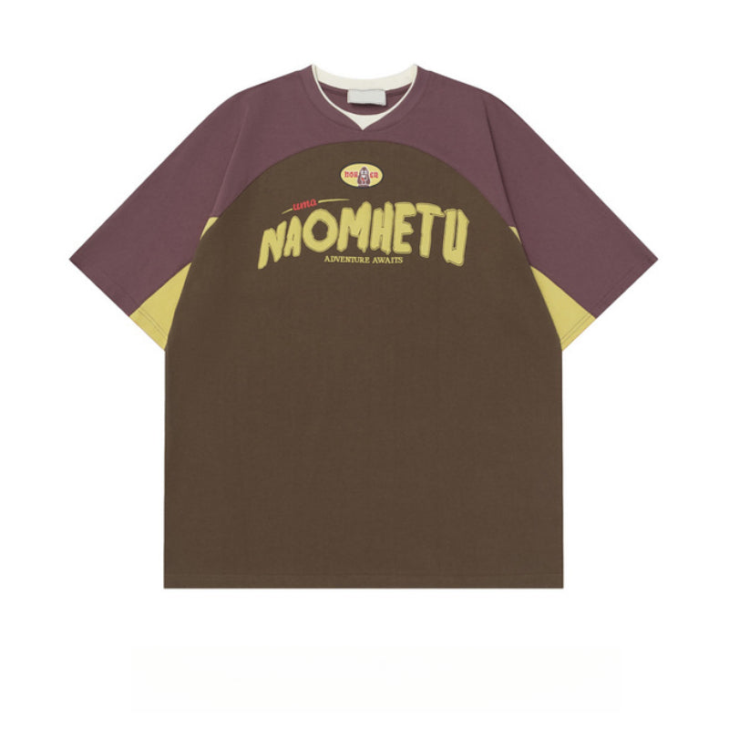 Racing oversized t shirt short sleeve t-shirt oversize loose racing t-shirt