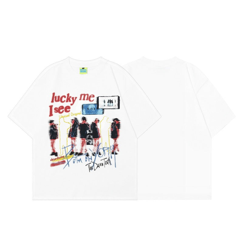 90s West Coast Hip Hop Fashion T-Shirts Spring Summer Short Sleeve T-Shirts