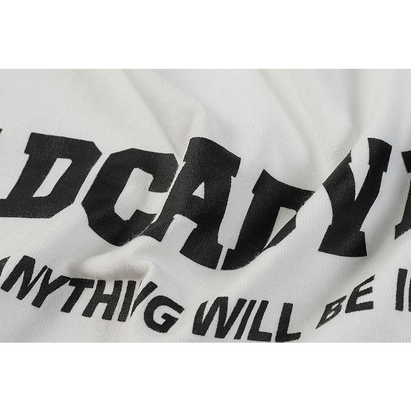 Marcas De Streetwear Vintage Alphabet Print Long Sleeve T-Shirt