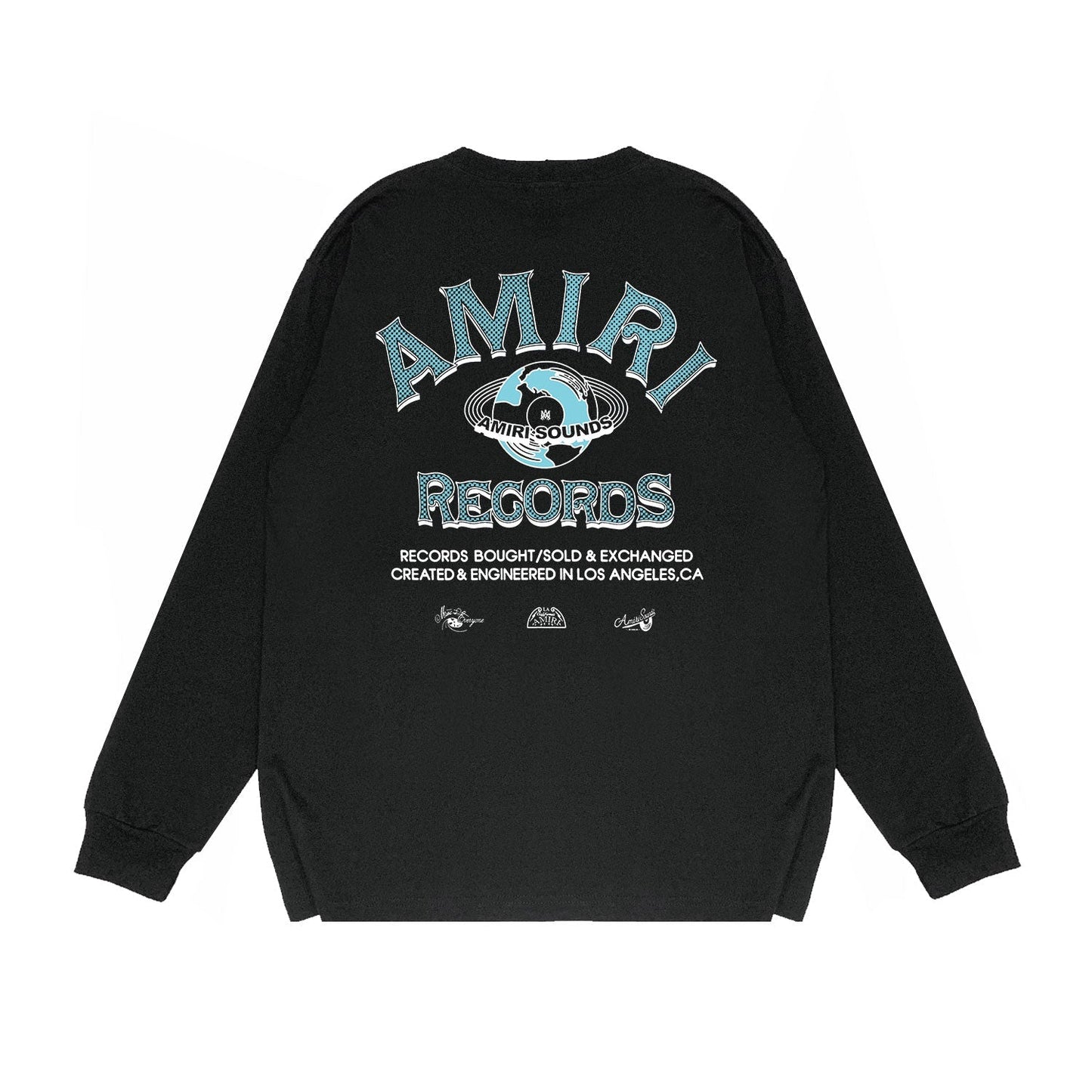 Amiri Long Sleeved Shirt Printed Trendy Pure Cotton