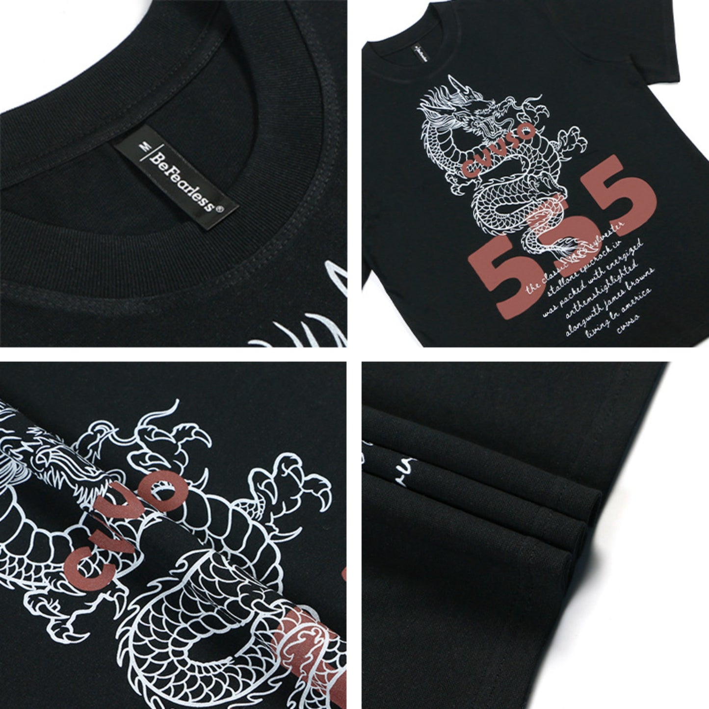 80s And 90s Vintage T Shirts Letter Short Sleeve Men's and Women's Summer Loose