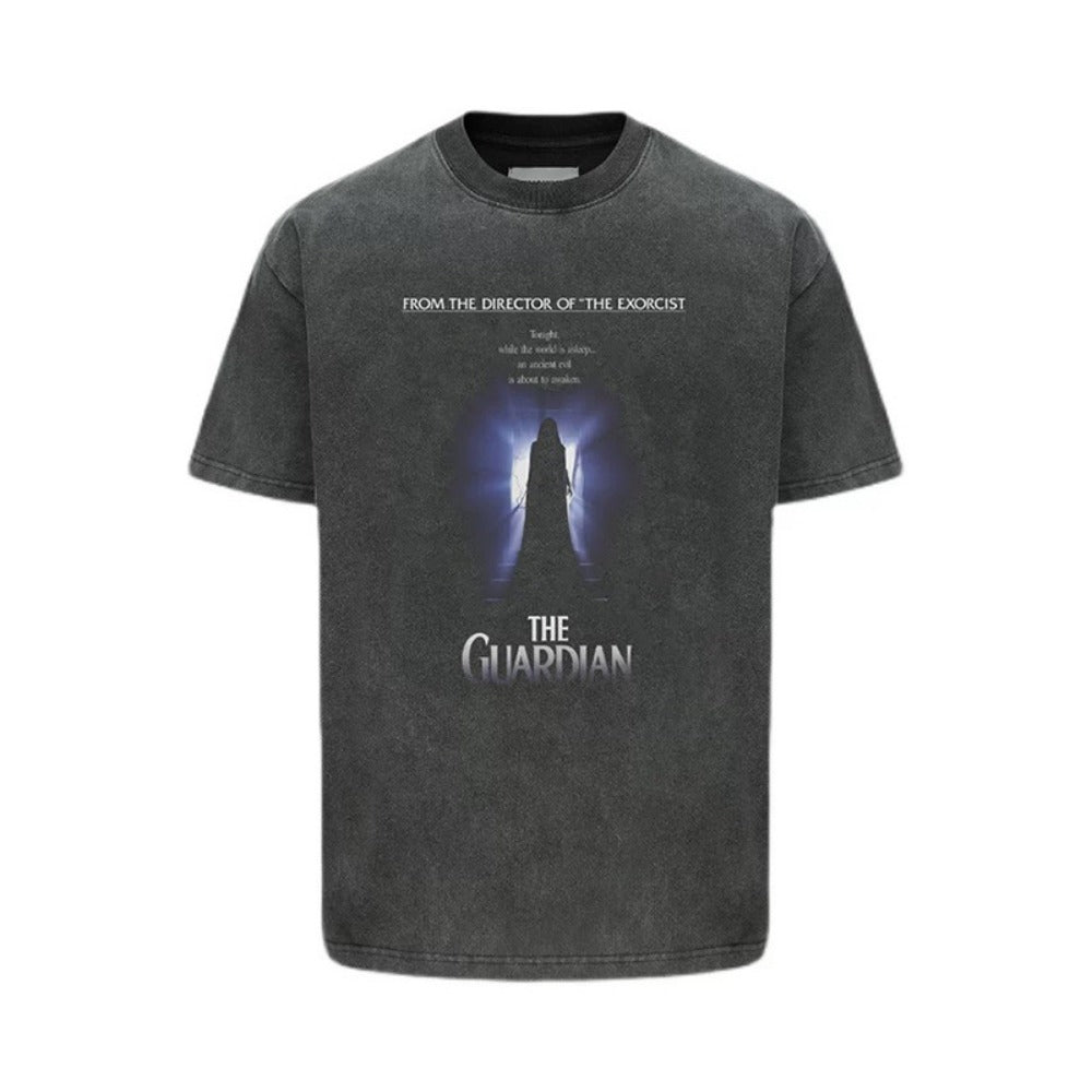 Streetwear Eua t-shirt made old digital print short-sleeved t-shirt