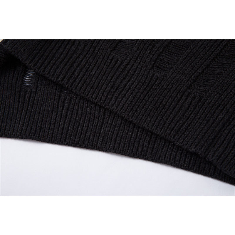 Casual Street Wear Vintage Hollow Knitted Short Sleeve Shirt Summer Casual Lapel Loose