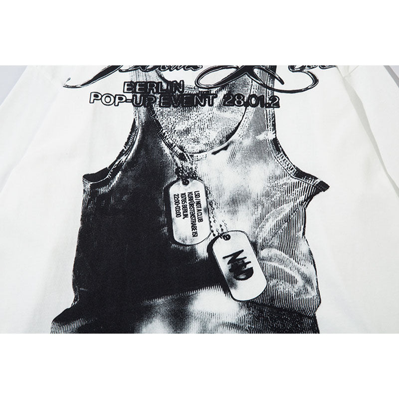 Marcas De Streetwear Long Sleeve T-Shirt Spring and Autumn Loose Crew Neck Top