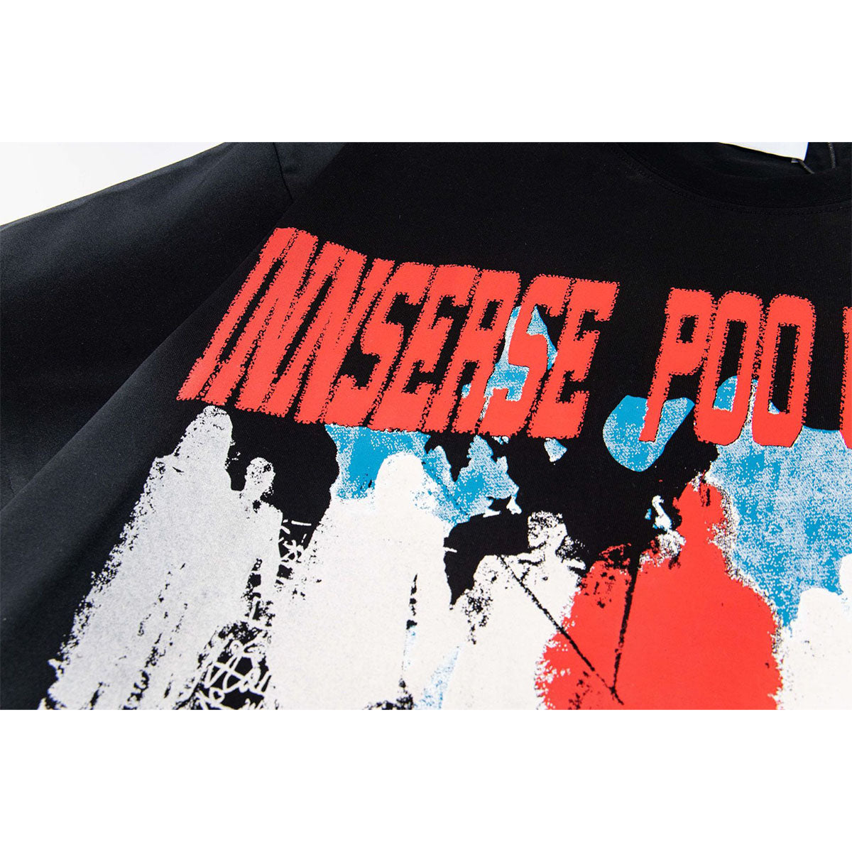 Retro Style Shirt For Men Summer Hip Hop Washed Dark Figure T-Shirt Short Sleeve