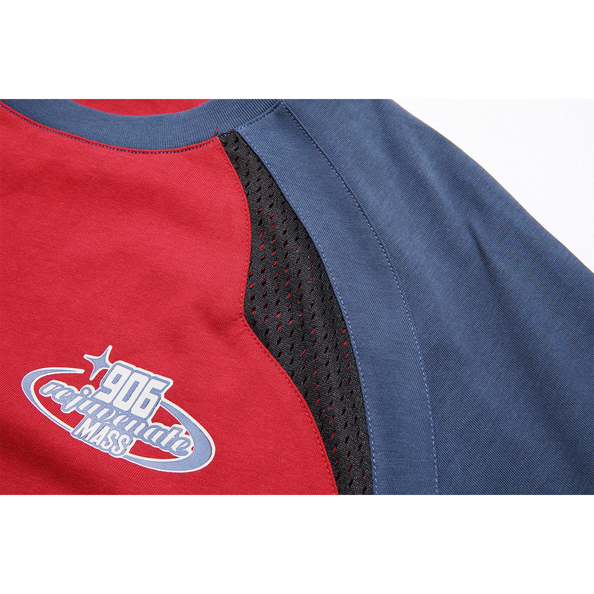 Racing oversized t shirt loose racing suit mesh cloth short sleeve t