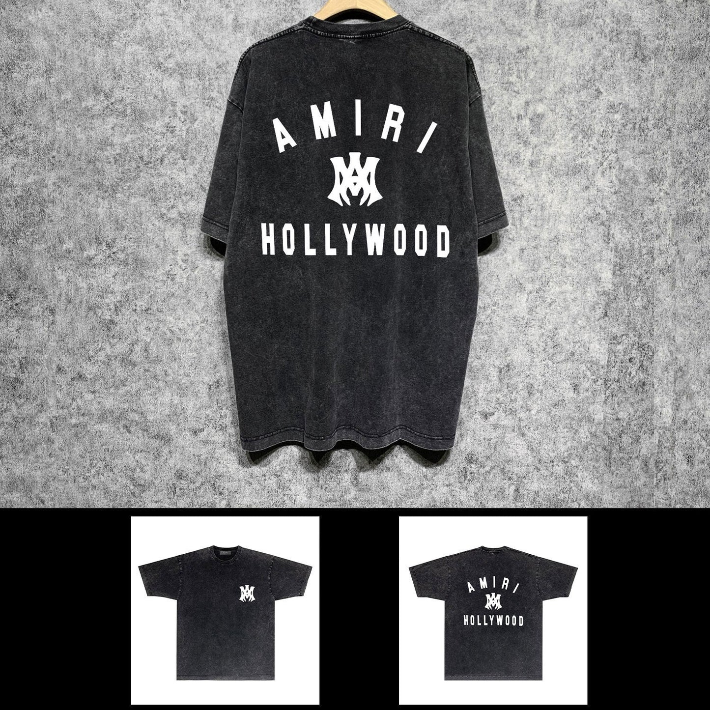 Amiri washed t-shirt hollywood spider short sleeve