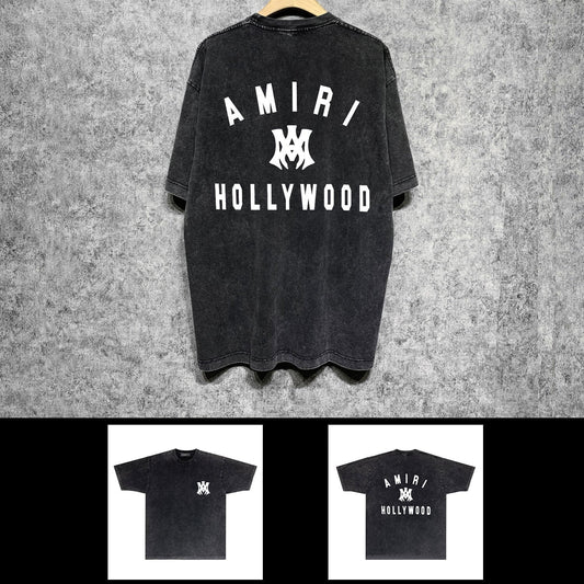 Amiri washed t-shirt hollywood spider short sleeve