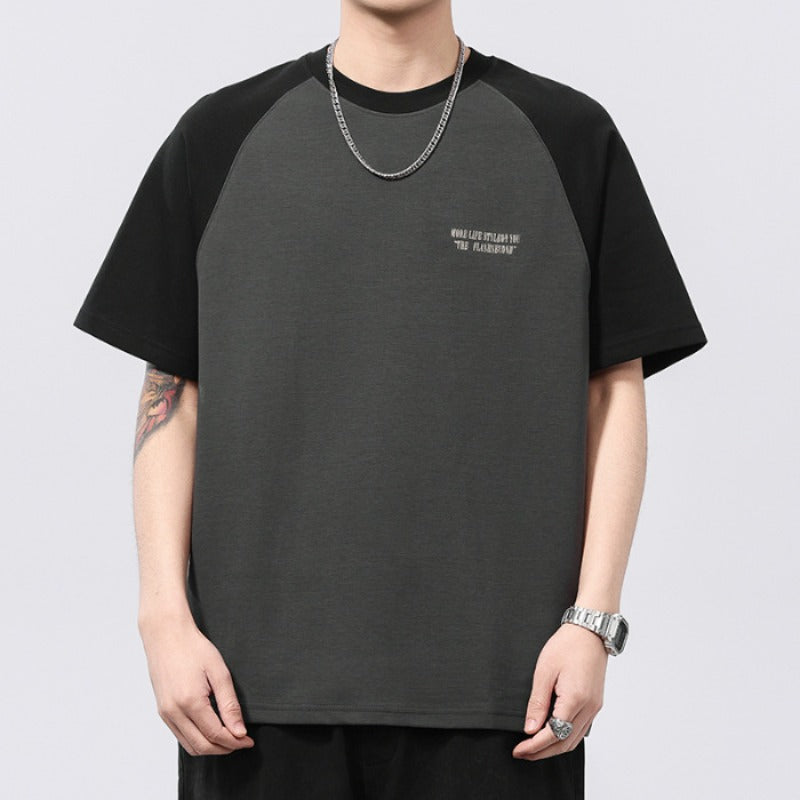 Men T-shirts Summer Short Sleeve Loose Top