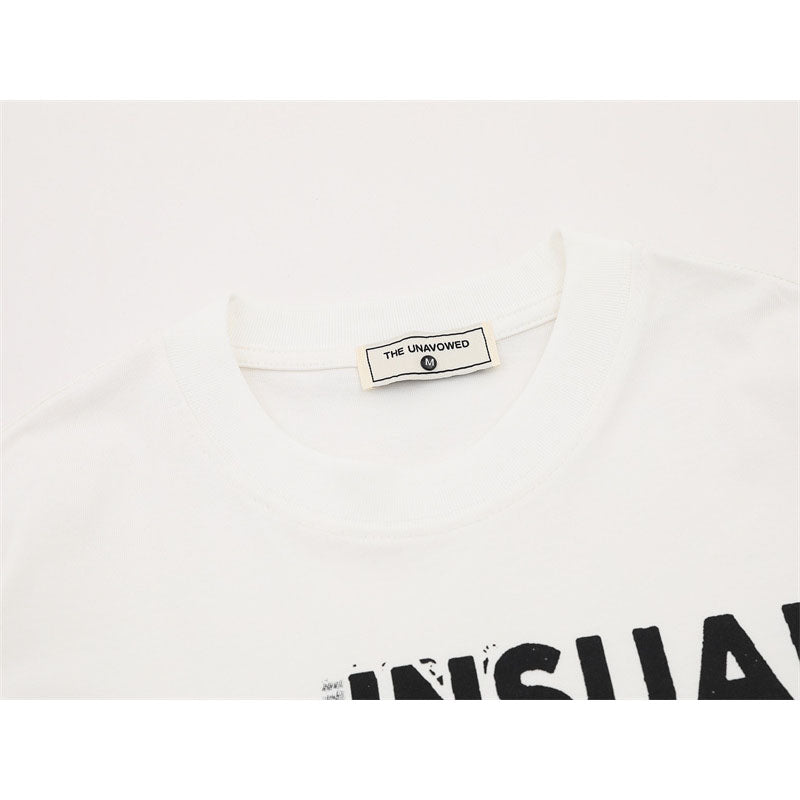 US drip outfits Summer Vintage Casual Loose Short Sleeve T-Shirts