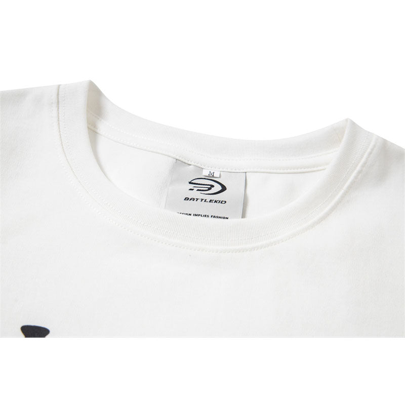 Stone Wash T shirt Hip Hop Loose T-shirt Short Sleeve