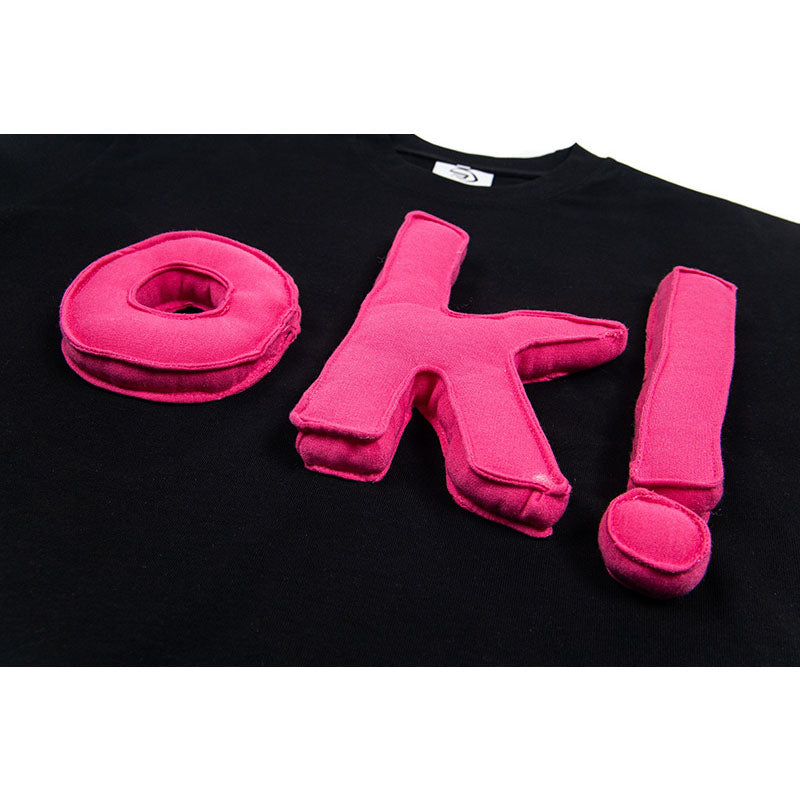 Hip Hop Shirts For Boys Vintage Alphabet 3D Print Short Sleeve T-Shirt