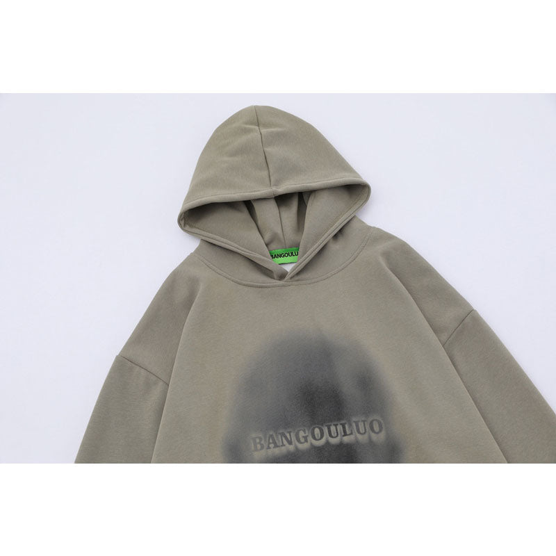 Streetwear Hoodie Vintage Portrait Print Hooded Sweater Hip Hop Jacket