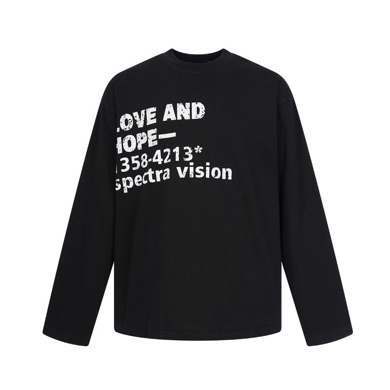 Unisex long-sleeved shirt autumpure cotton