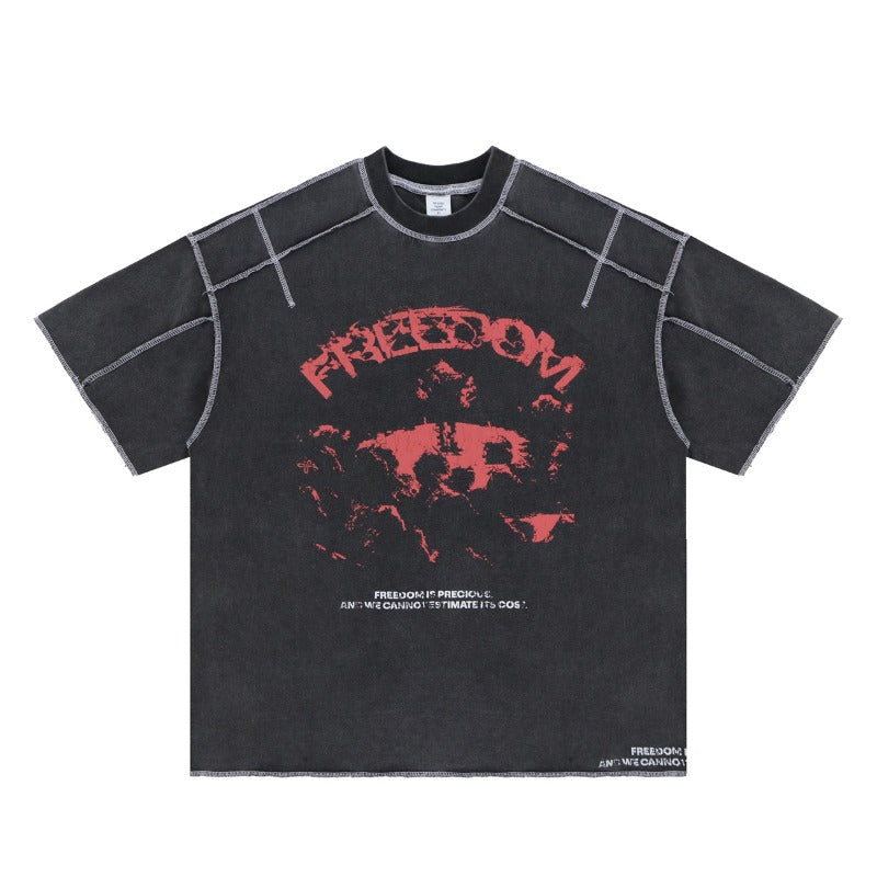 Vintage 90s Hip Hop Clothing Summer Vintage Short Sleeve T-Shirt