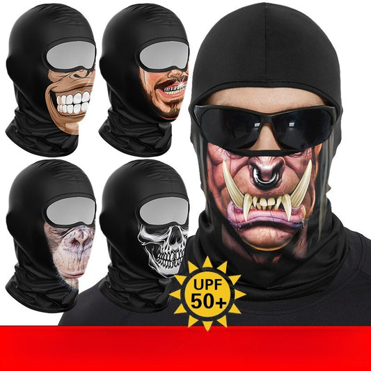 Cycling Windproof Hood Sunscreen Ice Silk Headgear