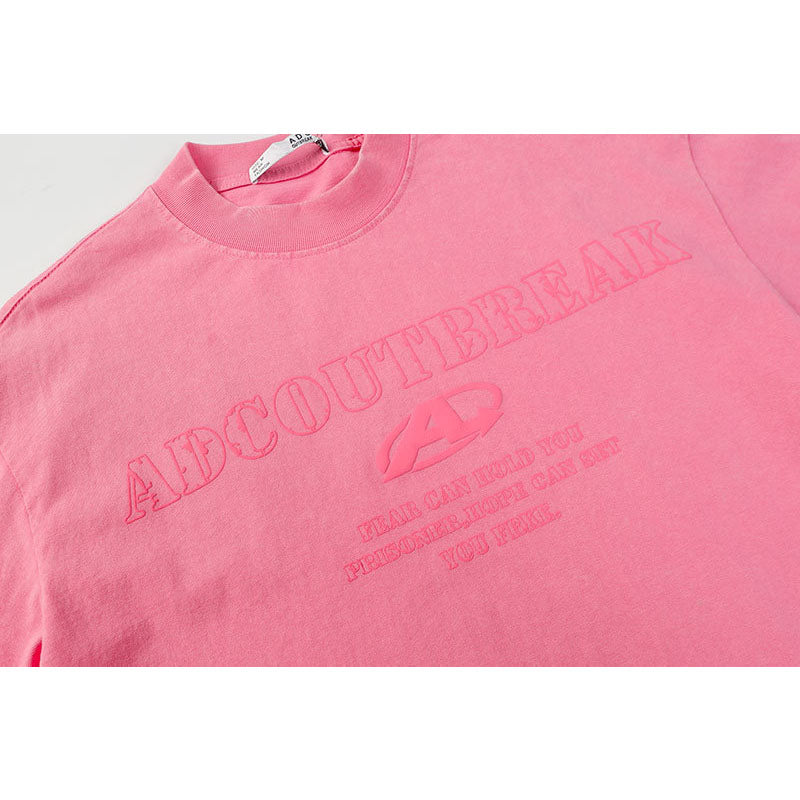 Marcas De Streetwear Crew Neck Patch Embroidered Long Sleeve T-Shirt